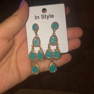 Teal Earrings ✨